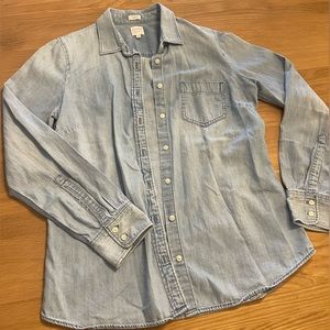 J. Crew denim shirt. Size medium.